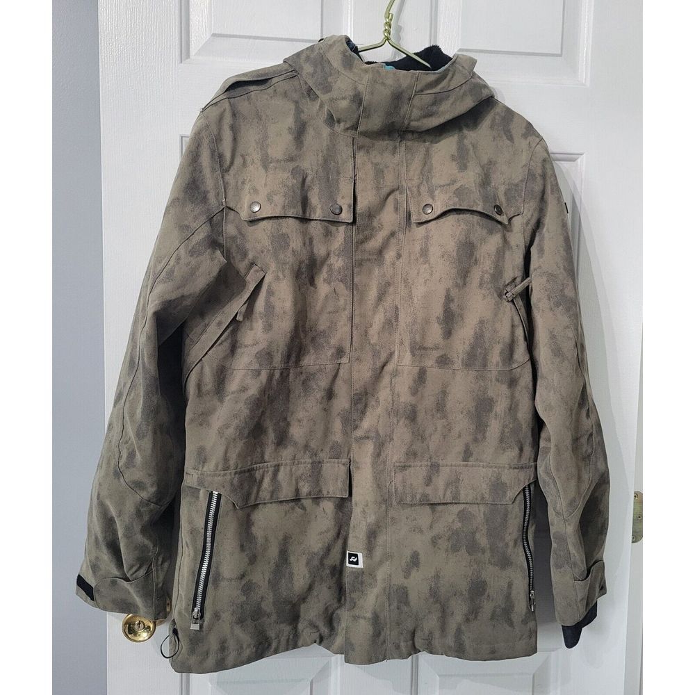 RIDE Snowboards Men's STRATA HD Camouflage Snowboard Winter Waterproof Jacket M